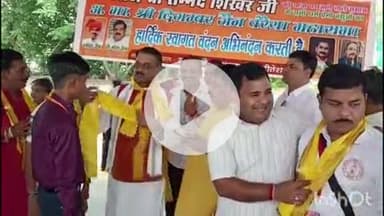 जैन समाज का जत्था तीर्थराज सम्मेद शिखर के लिए रवाना, डबरा स्टेशन पर हुआ भव्य स्वागत