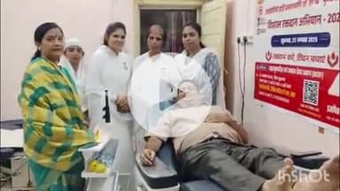 डबरा में ब्रह्माकुमारी आश्रम द्वारा रक्तदान शिविर का आयोजन, युवाओं ने निस्वार्थ भाव से किया रक्तदान