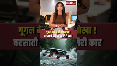 गूगल मैप ने दिया धोखा ! बरसाती नदी में जा गिरी कार..#shorts #googlemap #upnews #saharanpur