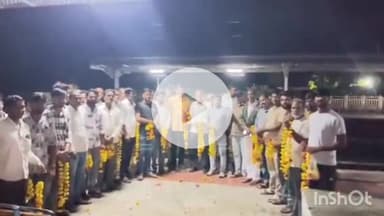 ताल: महिदपुर रोड स्टेशन पर नवनियुक्त उज्जैन जिला कांग्रेस अध्यक्ष परमार का भव्य स्वागत