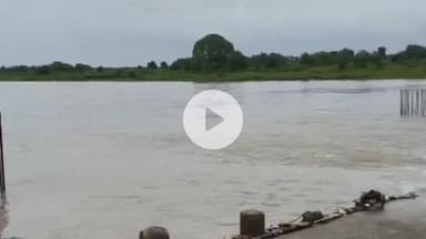 सीतामऊ: उफान पर बह रही शिवना नदी; नाहरगढ़- बिल्लोद पुलिया मार्ग बंद होने से लोगों को घूमकर जाना पड़ रहा