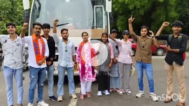 भीलवाड़ा: भीलवाड़ा के एबीवीपी छात्रों ने एमडीएसयु यूनिवर्सिटी के खिलाफ घोटाले के आरोप में विरोध प्रदर्शन किया