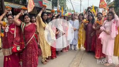 नानपारा: नानपारा धाम में दो दिवसीय भादो मेले के तहत कलश यात्रा निकाली गई, भजन-कीर्तन और मंगल पाठ का आयोजन