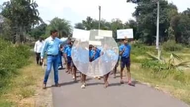 दंतेवाड़ा: तम्बाखू मुक्त भारत अभियान के तहत संकुल केंद्र टिकनपाल में निकाली गई जागरूकता रैली