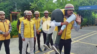 नाथद्वारा: राजसमंद: नाथद्वारा में आपातकालीन परिस्थितियों से निपटने का प्रशिक्षण दिया गया