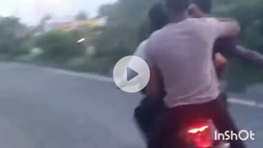 बरेली: इज्जत नगर थाना क्षेत्र के नैनीताल हाइवे पर एक बाइक पर चार लोग यातायात नियमों की धज्जियां उड़ाते हुए दिखे