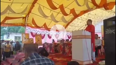 पवई: कलदा में जन समस्या निवारण शिविर, पवई विधायक पहलाद लोधी ने जनता को संबोधित किया