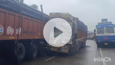 चौपारण: दनूआ घाटी में तीन वाहन आपस में टकराया तीनों वाहन का चालक हुए घायल