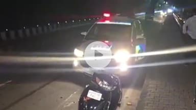 करनाल: कछुआ फ्लाईओवर पर तेज रफ्तार ट्रैक्टर-ट्रॉली और गाड़ी की टक्कर, बड़ा हादसा टला