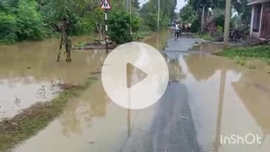 घोसी: शाहपुर एवं भारथू पंचायत के कई गांवों में घुसा बाढ़ का पानी, सड़क पर उतरे लोग #jansamasya