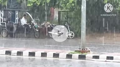 दौसा: दौसा में 2 घंटे की मूसलाधार बारिश से गांधी तिराहे, जयपुर रोड सहित विभिन्न मार्गों पर भरा पानी, दीवार में आया करंट