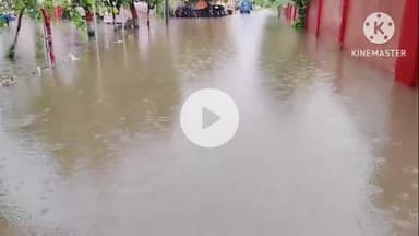 दौसा: पुलिस अधीक्षक कार्यालय और सदर थाने के दरवाजे पानी से बंद, प्रवेश द्वार से मुख्य द्वार तक पानी लबालब