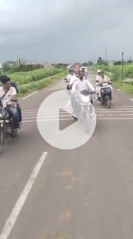 मिर्ज़ापुर: महादेव जानकर साहब ने भ्रमण किया मोटर साईकिल से