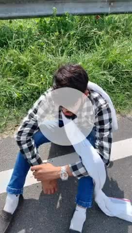 गभाना: गभाना में हाईवे पराई पुल पर डिवाइडर से टकराई बाइक, हादसे में बाइक सवार युवक घायल