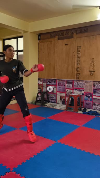 Karate National international fighter Jessica Sharma