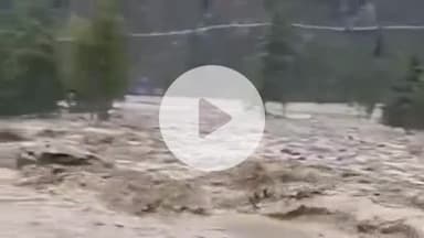 भटवाड़ी: हर्षिल क्षेत्र में गदेरा फिर आया उफान, लोगों में डर का माहौल