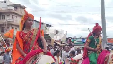 खंडवा नगर: लवकुश जयंती पर कुशवाहा समाज ने निकाली शोभायात्रा, जगह-जगह हुआ स्वागत