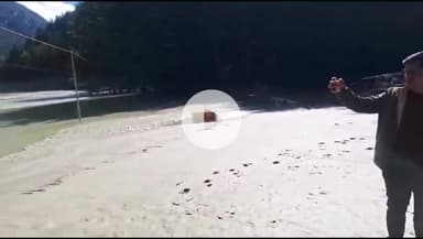 डुंडा: हर्षिल में झील का पानी गंगोत्री हाईवे से उतर गया, हाईवे का खुलना हुआ आसान