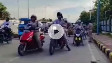 पटना ग्रामीण: पटना पुलिस ने राजधानी की सड़कों पर साइबर जागरूकता अभियान चलाया