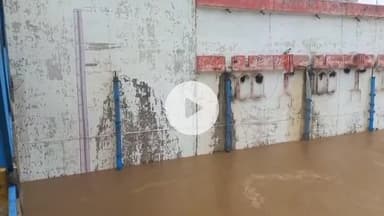 बाह: बाह-पिनाहट में चंबल नदी में फिर आई बाढ़, एक माह में दूसरी बार खतरे का निशान पार