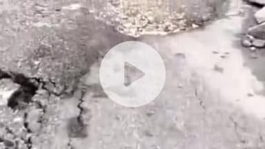 राजगढ़ी: यमुनोत्री हाईवे पर बड़ा भू-धंसाव, मार्ग खुलने में लगेगा समय