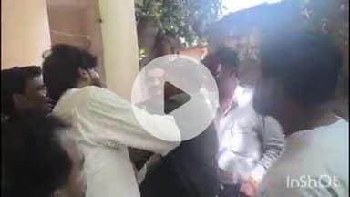 मदरसा रोड स्थित नवकांति स्कूल में धर्मांतरण की सूचना पर पहुंचे BRC को बजरंग दल कार्यकर्ता ने जड़ा थप्पड़