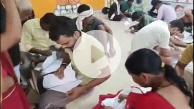 सिलाव: राजस्व अभियान के सिलाव के सम्राट अशोक भवन में जमीन का खाता-खसरा देखने उमड़ी भीड़