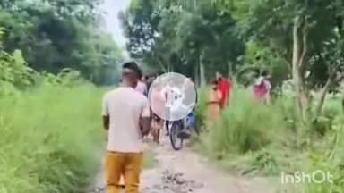 लहलादपुर: दयालपुर में भागीरथी पोखरा के पास धान के खेत से पुलिस ने महिला का शव किया बरामद