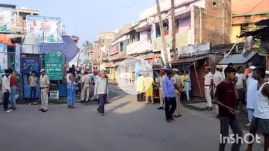 सुपौल: सुपौल में वोटर अधिकार यात्रा शुरू होने से पहले चौक-चौराहों पर सुरक्षा के लिए पुलिस बल तैनात