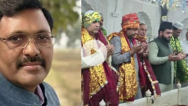 रामपुर: IAS अधिकारी आंजनेय कुमार सिंह की सेवा में विस्तार पर BJP नेता फसाहत अली खान शानू ने दरगाह हाफिज साहब पर चादर चढ़ाई