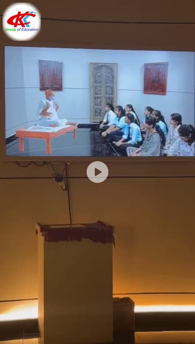 केकेसी के विद्यार्थियों ने महाप्रज्ञ शांतिपीठ पर बने  म्यूजियम का भ्रमण किया