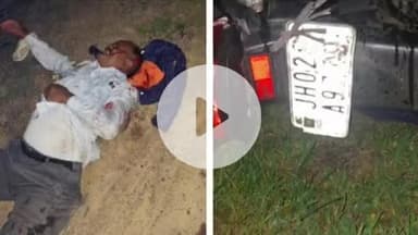 चौपारण: बाल बांध केंदुआ मोड़ पर सड़क हादसा, मोटरसाइकिल सवार घायल