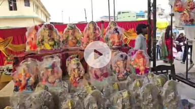 खंडवा नगर: कलेक्टर ने अनाज मंडी से खरीदी मिट्टी की गणेश प्रतिमा, लोगों से इको फ्रेंडली प्रतिमा स्थापित करने की अपील की