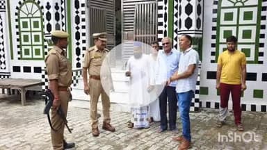 बिधूना: मल्हौसी गांव में बारावफात त्योहार को लेकर मस्जिद पर सुरक्षा व्यवस्था के लिए थाना प्रभारी ने किया भ्रमण