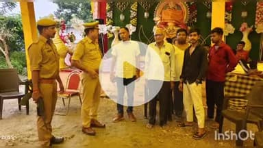 बिधूना: मल्हौसी गांव में गणेश चतुर्थी पर हुई स्थापना, मौके पर पहुंचे थाना प्रभारी