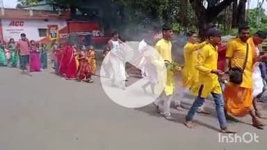 हिरणपुर: गणेश पूजा को लेकर निकली कलश यात्रा, की गई पूजा अर्चना