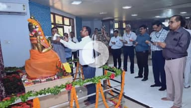 सिंगरौली: एनटीपीसी विंध्याचल के सूर्य भवन गेस्ट हाउस में गणेश प्रतिमा की स्थापना, मुख्य महाप्रबंधक रहे उपस्थित