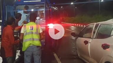 कनवास: दरा से तीनधार जाते समय डिंगसी के पास कार और ट्रक की भिड़ंत, युवक गंभीर घायल