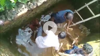 ग्राम चाँटी में निर्माणाधीन टैंक में गिरा चीतल, बचाव के बाद भी नहीं बच सकी जान