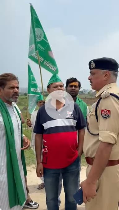 @नोएडा_विकास_प्राधिकरण द्वारा किसानो के शोषण के विरोध में। 
In protest against exploitation of farmers by #Noida_Development_Authority.
@Bhartiya_Kisan_Sangthan 
 #भारतीय_किसान_संगठन