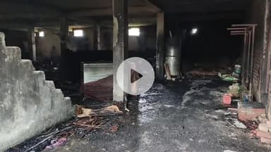 थानेसर: कुरुक्षेत्र: फर्नीचर के गोदाम में आग, एक गाय, मोटरसाइकिल भी झुलसी, ₹80 लाख का नुकसान