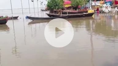 बक्सर: जिले में गंगा का जलस्तर चेतावनी बिंदु के पार, तटीय इलाकों में फैलने लगा पानी