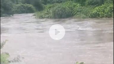 ఇల్లందకుంట: పాతర్లపల్లి గ్రామ శివారులో కాజ్ వే పై నుండి ప్రవహిస్తున్న వాగు సిరిసేడు పాతర్లపల్లి గ్రామాలకు నిలిచిపోయిన రాకపోకలు