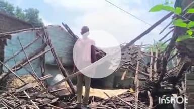 बांसवाड़ा: नयापाड़ा में बारिश के दौरान मकान गिरा, परिवारजनों ने भागकर बचाई जान