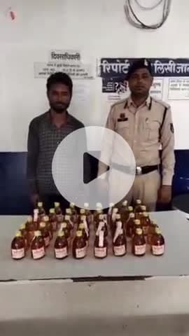 तिल्दा: सारागांव के जोरा तालाब के पास खरोरा पुलिस ने अवैध शराब के साथ एक व्यक्ति को किया गिरफ्तार