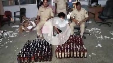 रजौली: जांच चौकी के पास बस से 93.75 लीटर शराब बरामद, कारोबारी को किया गया गिरफ्तार