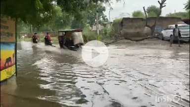 चूरू: चूरू में जमकर हुई बारिश, कई स्थानों पर जलभराव हुआ