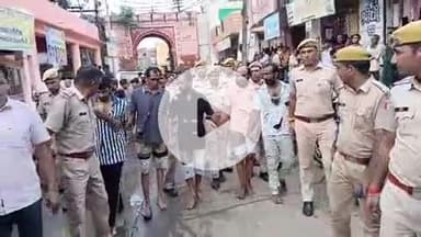 झालरापाटन: झालरापाटन शहर में पुलिस ने नशा तस्करों का जुलूस निकालकर शिनाख्त परेड करवाई