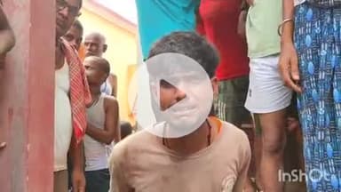 पतरघट: पतरघट में ग्रामीणों ने मोबाइल चोर को चोरी करते हुए पकड़ा, रस्सी से बांधकर की धुनाई
