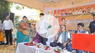 तिल्दा: नगर पालिका तिल्दा नेवरा द्वारा तीज मिलन कार्यक्रम में सांसद, मंत्री आदि रहे उपस्थित